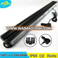 111.5cm length 84W IP65 roof mount universal full size double sides led flashing strobe lights