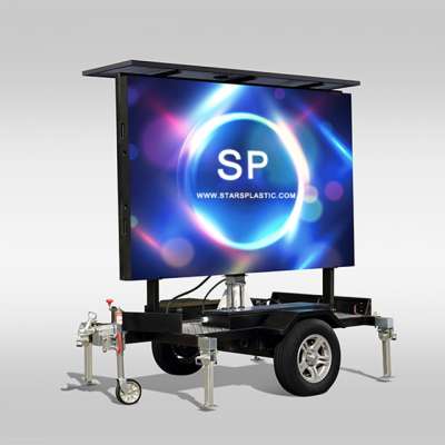 Full Matrix Video Display LED Screen Trailer Full Color Display Advertising Trailer Outdoor Advertising LED Display