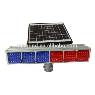 solar LED strobe light with Dry Battery for road safety