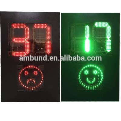 Traffic Road Solar Speed Indicator Highway Limit Sensor Detector Meter Display Sign Doppler Emoji Face Speed Radar